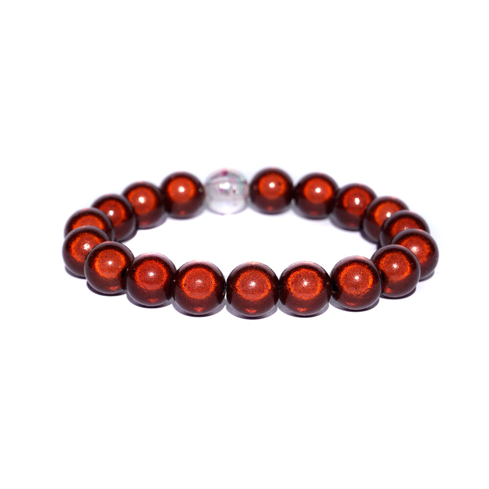 Armbeads 10 mm Braun