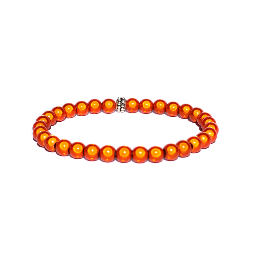 Armbeads 6 mm Orange