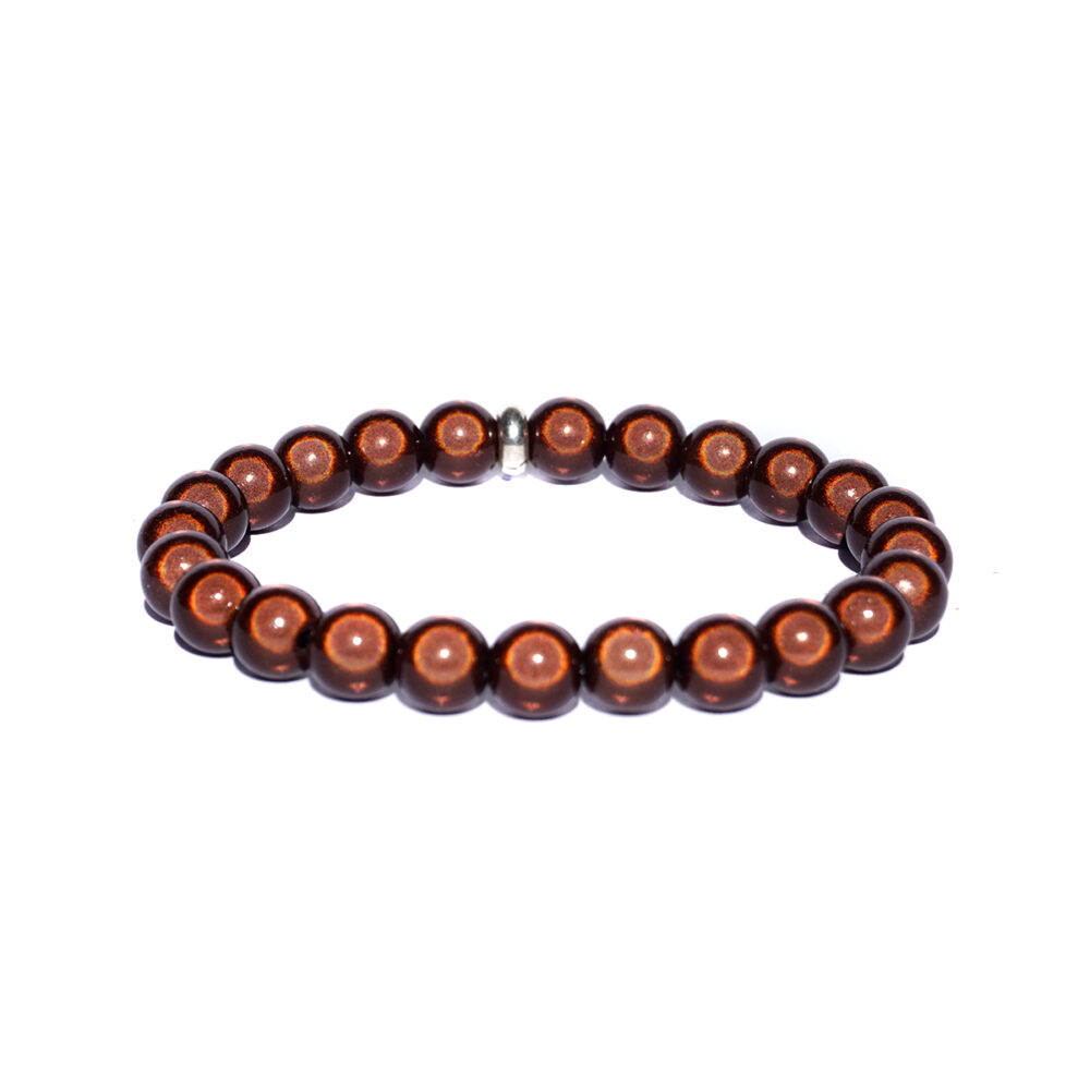 Armbeads 8 mm Braun