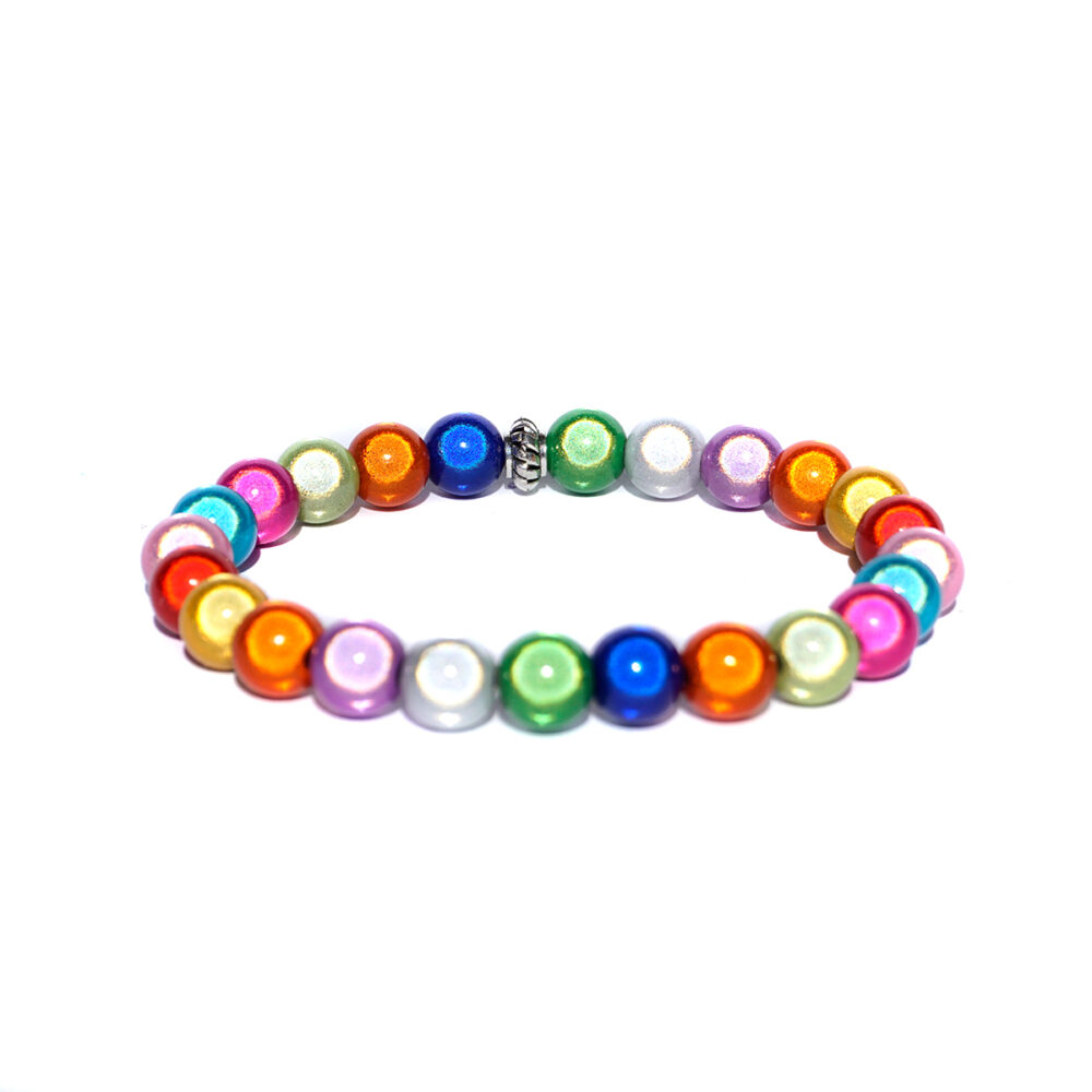 Armbeads 8 mm Bunt