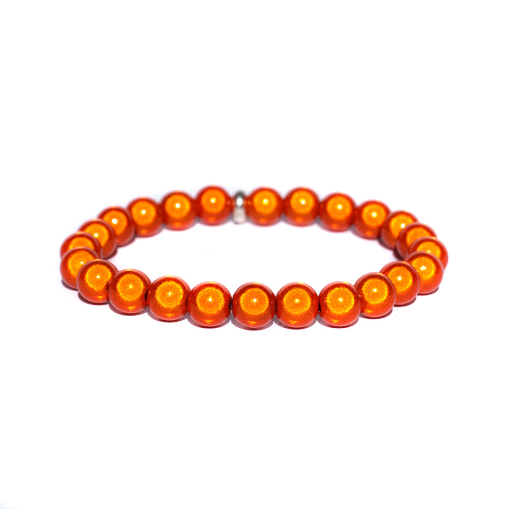 Armbeads 8 mm Orange