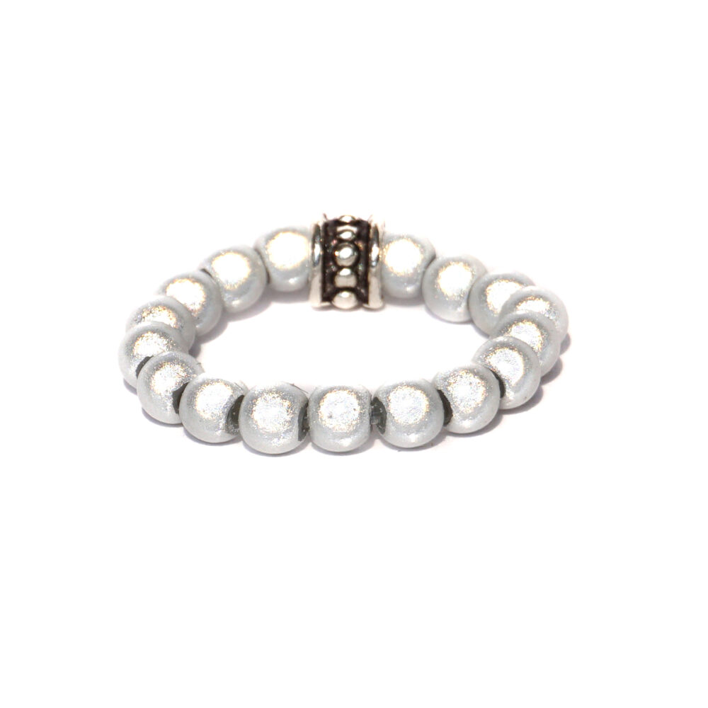 Ringbeads 4 mm Weiß