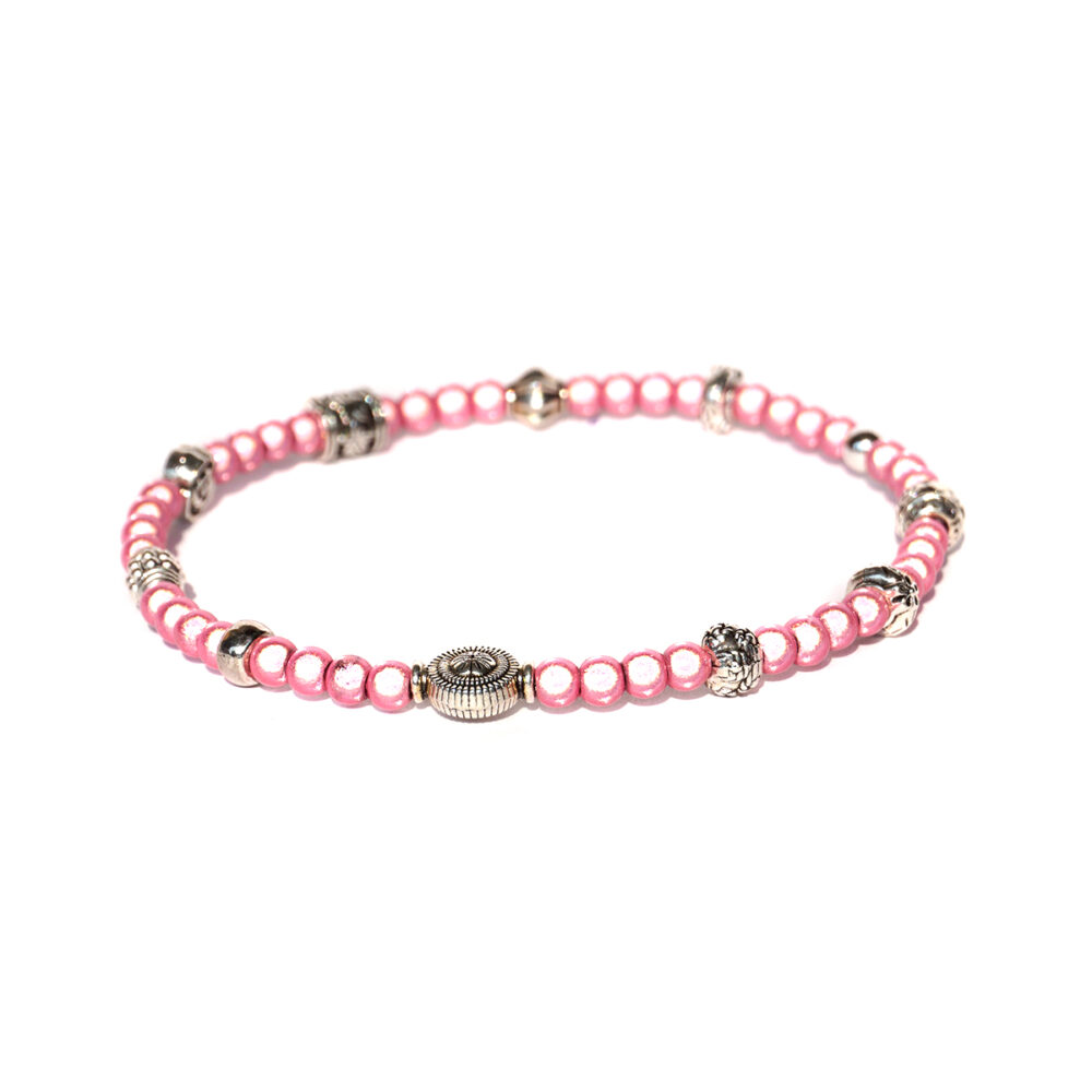 Fußbeads 4 mm Rose