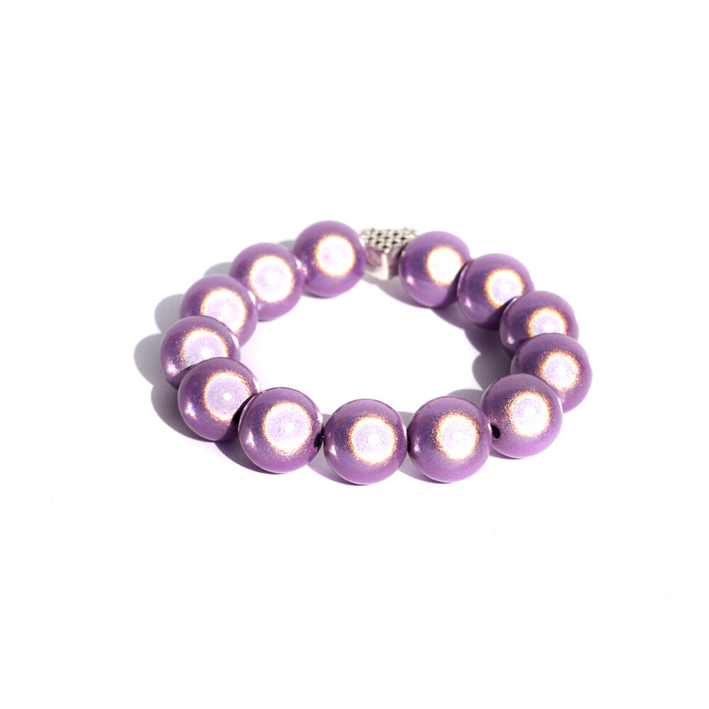Armbeads 14 mm Flieder